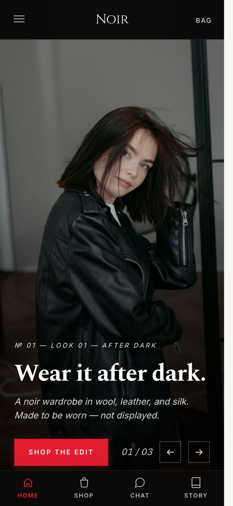 Dark Luxe theme preview