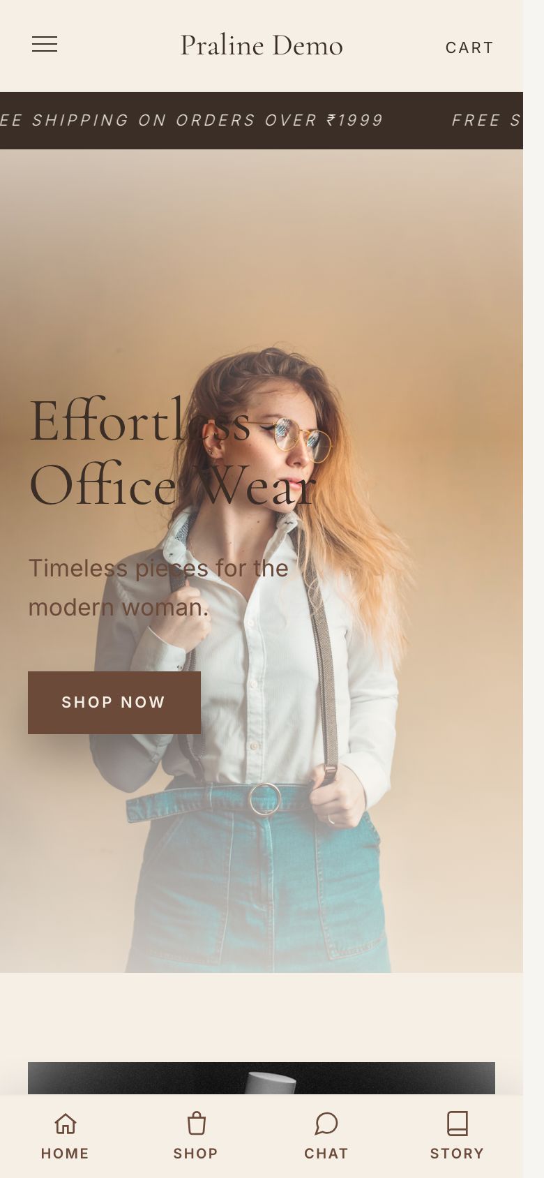 Mocha Boutique theme preview